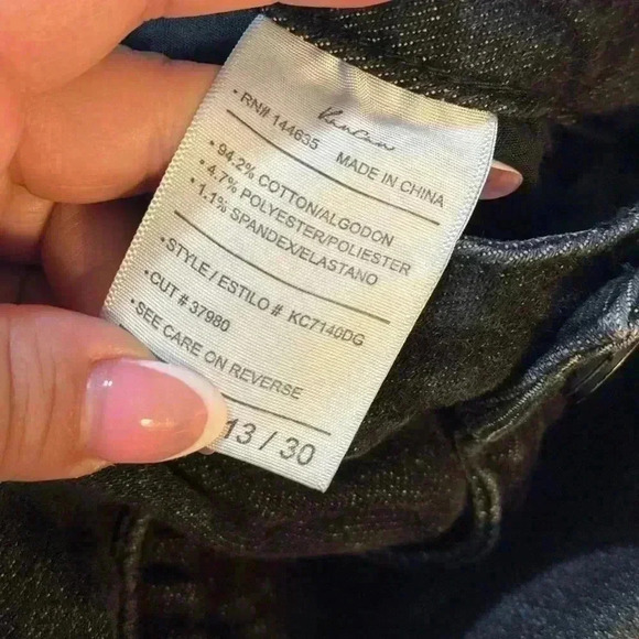 KanCan Layna Ultra High Rise Ankle Skinny Jeans in Dark Grey Wash Womens Size 30 - Picture 6 of 6